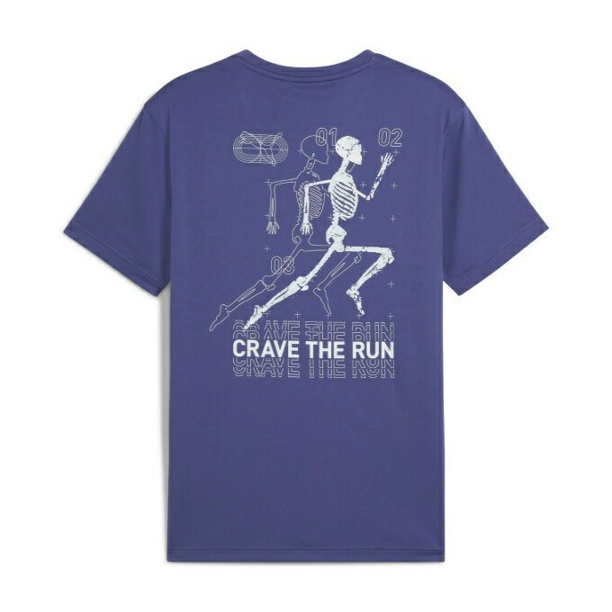 プーマ ランニングウェア Tシャツ 半袖 メンズ グラフィックスケルトン RUN半袖T 5...