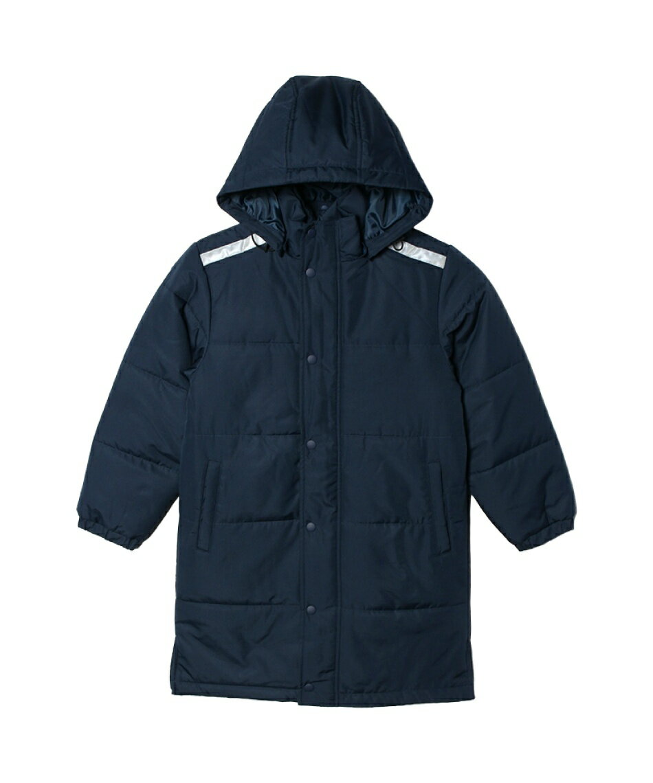 arena フード付きベンチコート 青・黒 arena フード付きベンチコート 青・黒 arena フード付きベンチコート