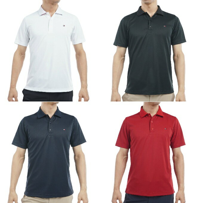トミーヒルフィガーゴルフ TOMMY HILFIGER GOLF ゴルフウェア ポロシャツ 半袖 メンズ ベーシックフラッグ ポロシャツ THMA493 【2025年春夏モデル】