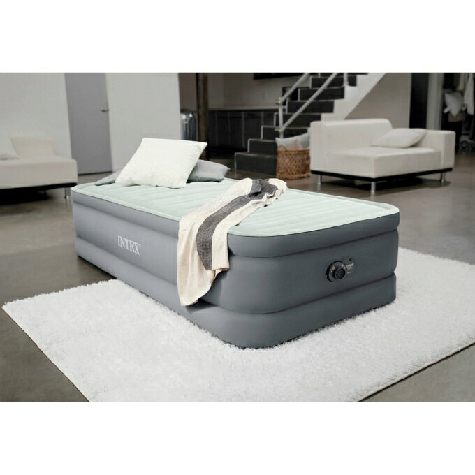インテックス INTEX ベッド プレムエアーワン シングル 64901JC‥ エアーマット エアベット 屋内用 持ち運び コンパクト 極厚 寝具 マットレス 収納 コンパクト 高反発 簡易 [2]