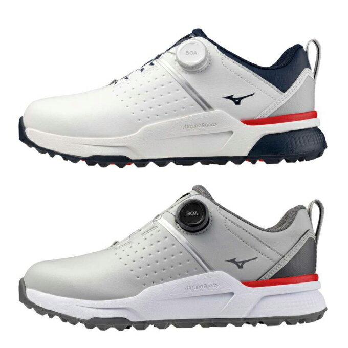 【全品対象最大10%OFF!11/20 20:00〜11/27 1:59】ミズノ ゴルフシューズ スパイクレス メンズ ハザードエナジー ボア 防水 51GQ2...