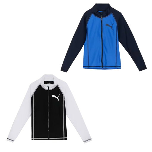 プーマ ラッシュガード 長袖 ジュニア キッズ プーマ スイム フルジップ 長袖 ラッシュガード 947017 PUMA プーマ ラッシュガード 長袖 ジュニア キッズ プーマ スイム フルジップ 長袖 ラッシュガード 947017 PUMA