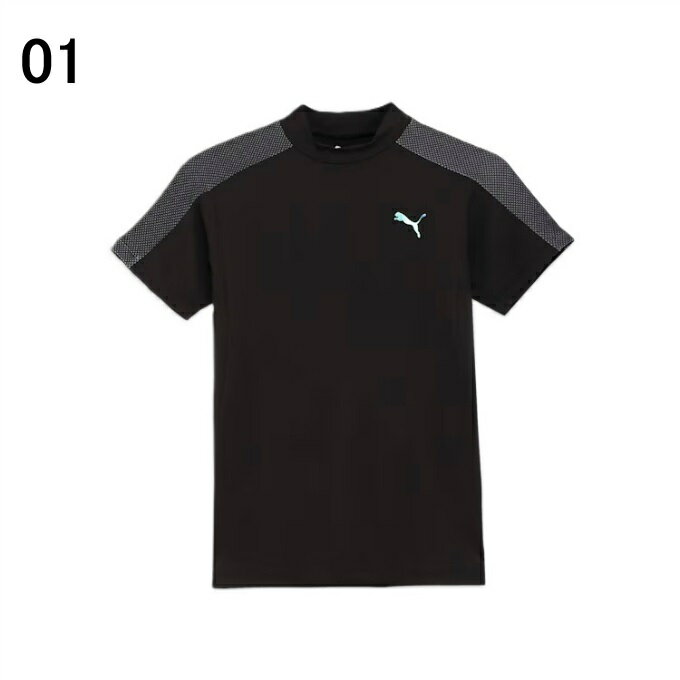 【全品対象最大10％OFF！11/20 20:00〜11/27 1:59】プーマ ゴルフウェア 半袖シャツ レディース ウィメンズ ゴルフ PF テック ライン 3D モックネック 半袖 シャツ 633362 PUMA 【2025年春夏モデル】