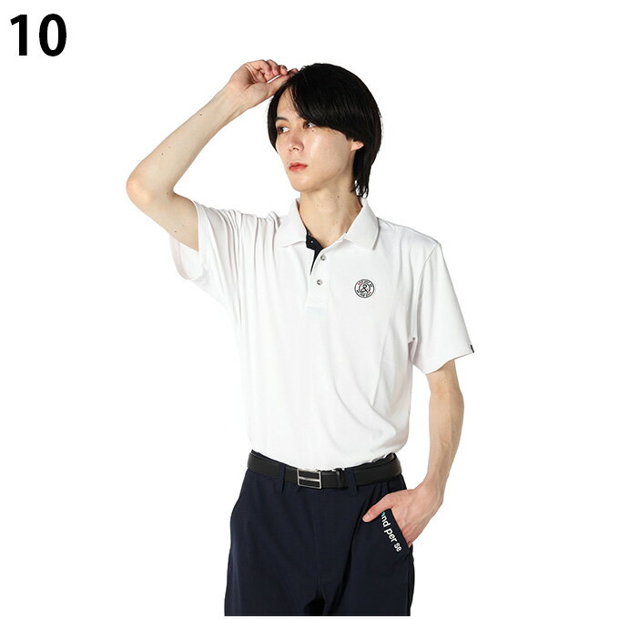 アンパスィ(and per se) ゴルフウェア ポロシャツ 半袖 メンズ スイングドライ半袖ポロ AMS9705V1 【2025年春夏モデル】