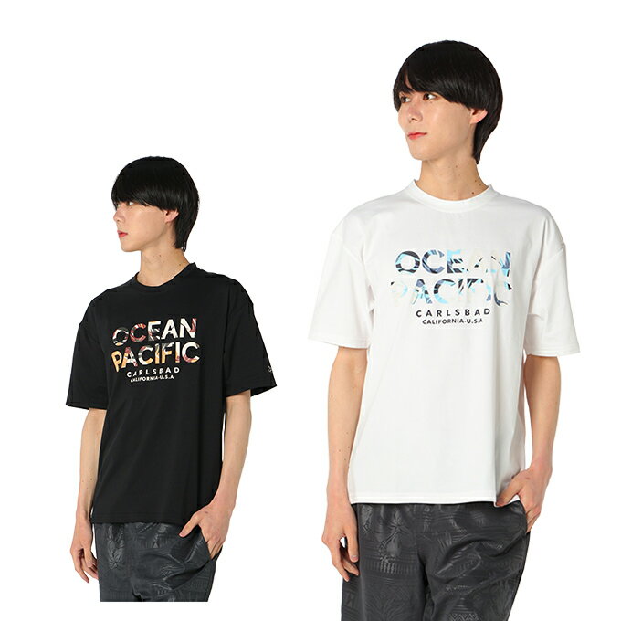 オーシャンパシフィック(Ocean Pacific) ラッシュガード 半袖 メンズ ハンソデUVTシャツ 日焼け予防 夏用 冷感 ひんやり 涼しい 紫外線防止 水着 海水浴 プール 水泳 515465