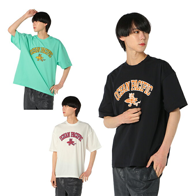 オーシャンパシフィック(Ocean Pacific) ラッシュガード 半袖 メンズ ハンソデUVTシャツ 日焼け予防 夏用 冷感 ひんやり 涼しい 紫外線防止 水着 海水浴 プール 水泳 515466