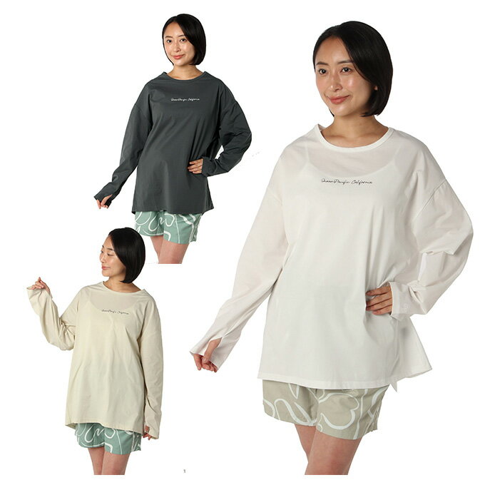 オーシャンパシフィック(Ocean Pacific) ラッシュガード 長袖 レディース ナガソデUVTシャツ 525465