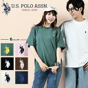 ユーエスポロアッスン U.S. POLO ASSN. Tシャツ 半袖 メンズ レディース クルーネックT PLM42227 【ご自宅配送限定】‥