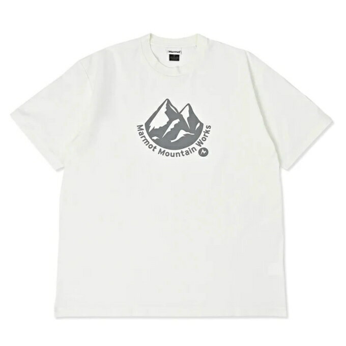 マーモット Marmot Tシャツ 半袖 メンズ Mt.Precious T-Shirts MTSS25MST059-WHITE