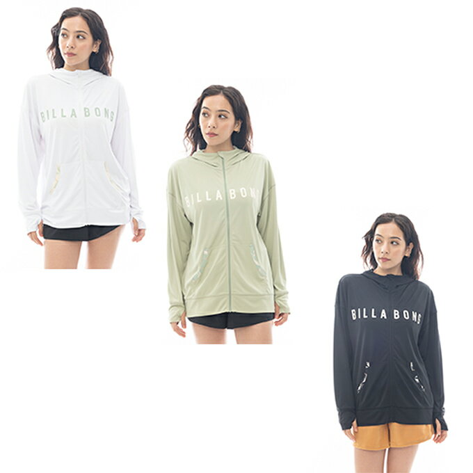 ビラボン BILLABONG ラッシュガード 長袖 レディース LS ZIPラッシュガード BF013851
