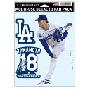 ファナティクス FANATICS ステッカー メンズ レディース 山本 MLB東京 ファンデカール ML1325SS0018