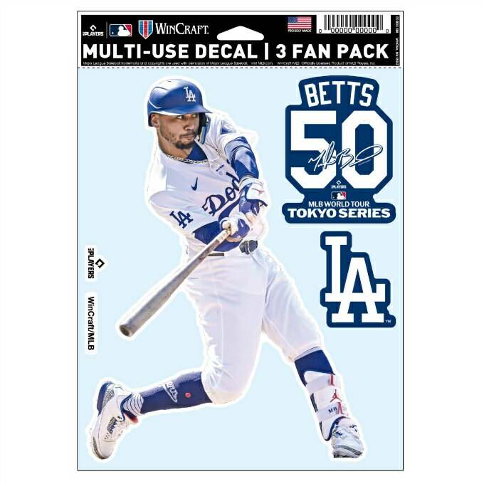 ファナティクス FANATICS ステッカー メンズ レディース ベッツ MLB東京 ファンデカール ML1325SS0021