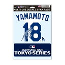 ファナティクス FANATICS ステッカー メンズ レディース 山本 MLB東京N&N ファンデカール ML1325SS0024