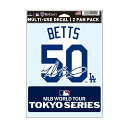 ファナティクス FANATICS ステッカー メンズ レディース ベッツ MLB東京N&N ファンデカール ML1325SS0027