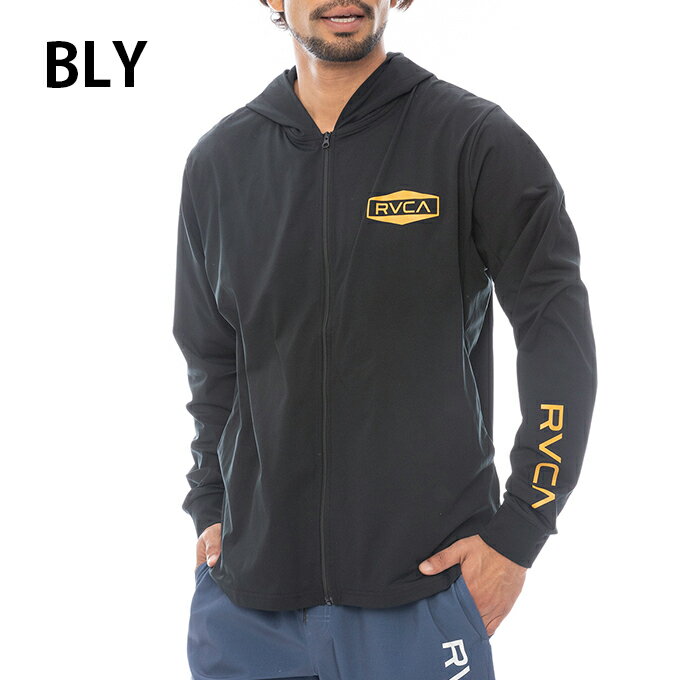 ルーカ RVCA ラッシュガード 長袖 メンズ L Sラッシュパーカー 日焼け予防 夏用 冷...