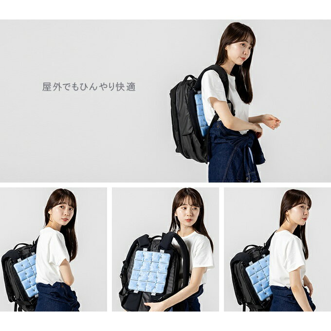 涼感アイテム Icyクールキャリー GJーIcyクールキャリー 背中冷感 冷たい 保冷剤 ...