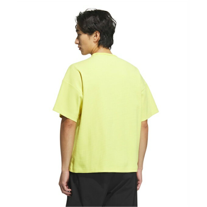 アディダス Tシャツ 半袖 メンズ ルーズフィット ワッフルファブリック 半袖Tシャ...