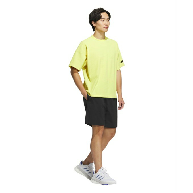 アディダス Tシャツ 半袖 メンズ ルーズフィット ワッフルファブリック 半袖Tシャ...