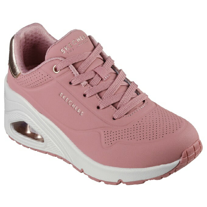 乐天商城 - スケッチャーズ SKECHERS スニーカー レディース 25SU SLP ウノ ウエッジHI 177520-ROS