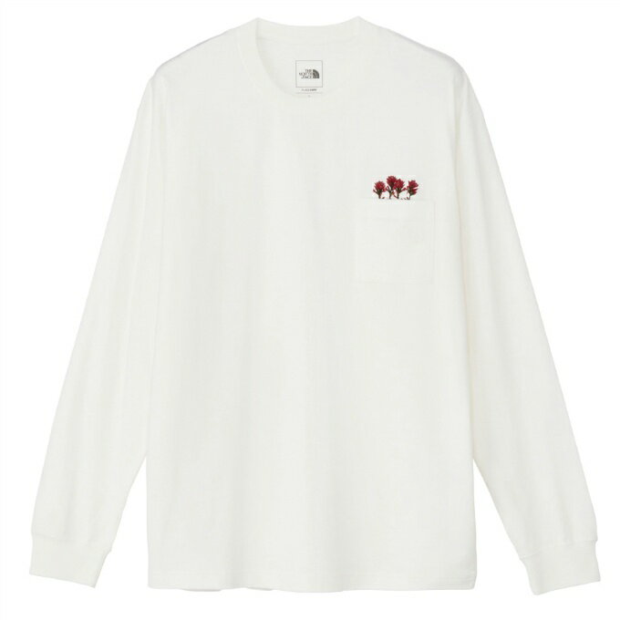 【全品対象最大10％OFFクーポン発行中！〜10/18 23：59】ザ・ノース・フェイス(THE NORTH FACE) Tシャツ 長袖 メンズ レディース L/S FD FLOWER LG T ロングスリーブフラッシュドライフラワーロゴティー NT82535-OW 【国内正規品】