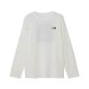 ザ・ノース・フェイス Tシャツ 長袖 レディースロングスリーブラインドランナーティー 白 しろ シロ バックプリント 胸元ロゴ ノースフェイス NTW82585...