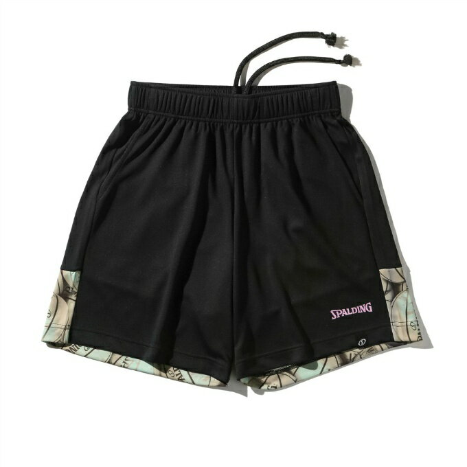 スポルディング(SPALDING) バスケットボール ハーフパンツ メンズ レディース プラクティスパンツ ボールプリント イン ザ ダーク SMP25125