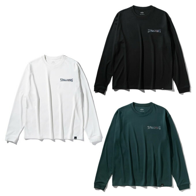 スポルディング(SPALDING) バスケットボール 長袖シャツ メンズ ホログラム ワードマーク LS T SMT25131
