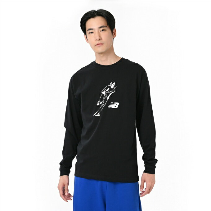 ニューバランス(new balance) Tシャツ 長袖 メンズ 大谷翔平 グラフィックロングスリーブTシャツ Always on Logo MT53717-BK