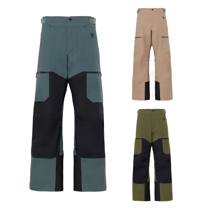 ■カラー：PEW/BLK、GRYTPE、OLV/BLK ■サイズ： 0(XS) 1(S) ウエスト/70cm～78cm、ヒップ/86cm～94cm、股下/70cm～74cm 2(M) ウエスト/74cm～82cm、ヒップ/90cm～98cm、股下/73cm～77cm 3(L) ウエスト/78cm～86cm、ヒップ/94cm～102cm、股下/76cm～80cm 4(XL) ウエスト/82cm～90cm、ヒップ/98cm～106cm、股下/79cm～83cm ■素材： 表地/Dermizax 2層(ポリエステル50%、複合繊維ポリエステル50%) 裏地/上部ポリエステル100%、下部ナイロン100% 中わた/ポリエステル100%(表地、裏地　コーティング等樹脂加工) ■原産国：ベトナム ■特徴：メイン素材は、防水透湿性と伸縮性を併せ持つ2層構造のダーミザクス生地。 中わたには、湿潤時でも保温力を保つポリエステル保温材を封入。水分を含みにくいため水に濡れてもロフトが消失しにくく、軽量でドライな衣服内環境を維持します。 裏地は、運動追従性に優れるストレッチ素材を使用。 シルエットは、人体工学に基づいた立体パターンで仕上げ、着心地を重視したワイドフィットです。 内股とサイドラインには衣服内温度をコントロールするベンチレーションを配置。 ウエスト部は片手操作が安易なタブを採用。腹部の動きに合わせて伸縮するベルトが圧迫感を軽減します。