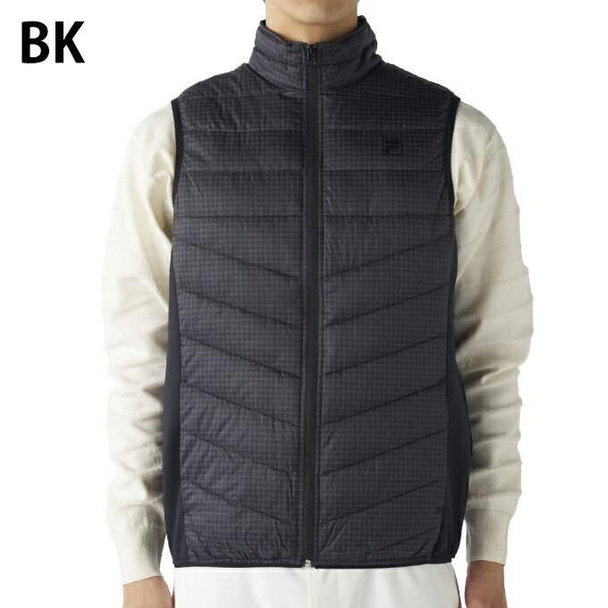 フィラ(FILA) ゴルフウェア アウターベスト メンズ 極薄ハイブリッドダウンベスト 785-209 【2025年秋冬モデル】