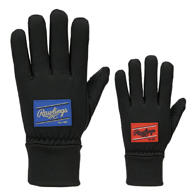 裏起毛フリース防寒手袋 ■カラー：B/RY、B/RD ■サイズ：ジュニアフリー ■素材：ポリエステル ■原産国：中国 ■特長： ・スマートフォン対応 ・シリコンパッチロゴワッペン ※商品の色は、現物と多少異なる場合がありますのであらかじめご了承ください。 検索ワード：グローブ 日焼け防止 日よけ 紫外線対策 uv uvグローブ 野球用品 ソフトボール用品 野球 ソフトボール 手袋