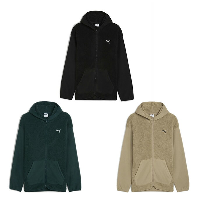 プーマ ジャケット ESS ELEVATED リラックスド フルジップ シェルパー フーディ 691081 アウター メンズ 大人用 PUMA
