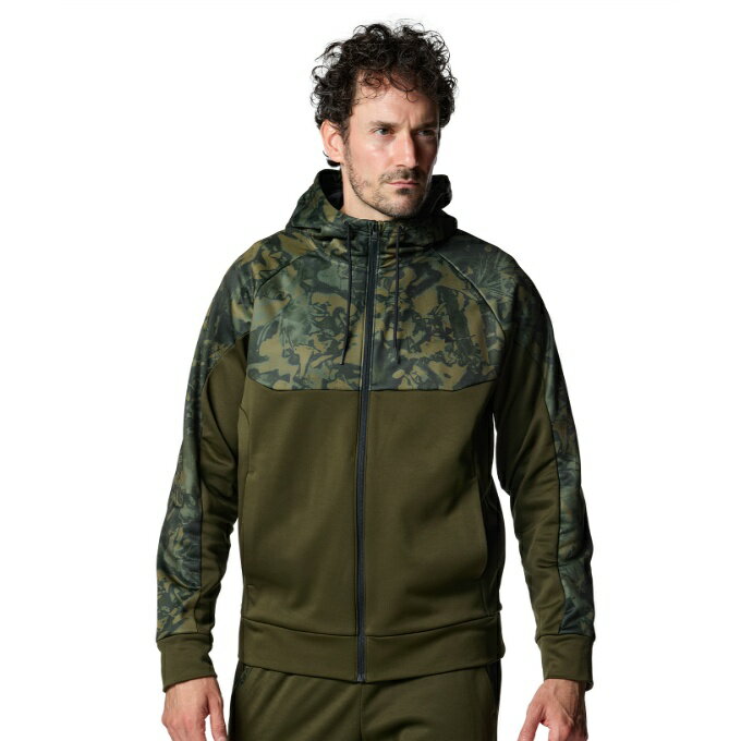 アンダーアーマー スウェットジャケット メンズ UA ARMOUR FLEECE CAMO FULL-ZIP HOODIE 6007736-308 UNDER ARMOUR