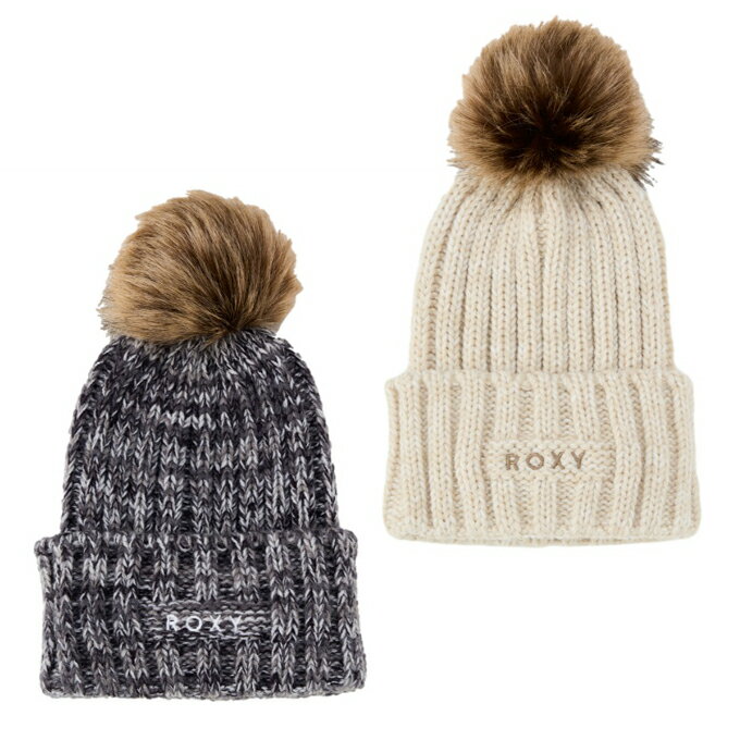 ロキシー ROXY ニット帽 レディース ボンボン ニットキャップ RBE254321 【国内正規品】...