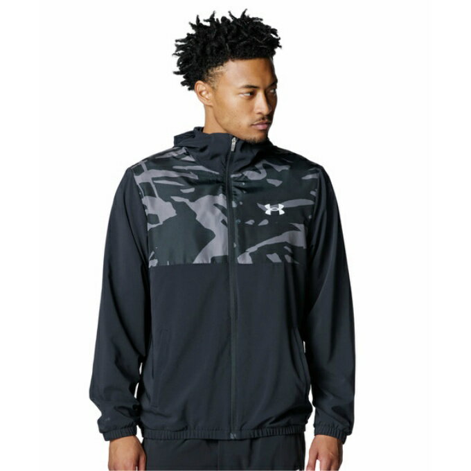 アンダーアーマー 野球 ウインドブレーカージャケット メンズ UA WOVEN FULL-ZIP HOODED JACKET 6007975-001 UNDER ARMOUR
