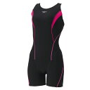 スピード(Speedo) フィットネス水着 セパレート レディース フィールアップルースンハーフニースキン SFW12561-KP