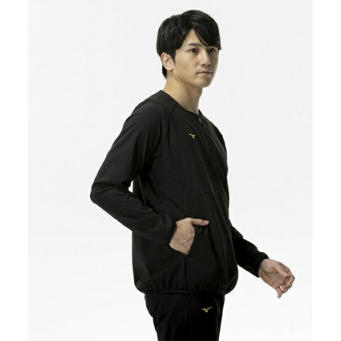 【全品対象最大3万ポイント還元＆10％OFF！ 3/4 20:00〜3/11 1:59】ミズノ(MIZUNO) 野球 ウインドブレーカージャケット メンズ テックシールドジャケット ハーフZIP 12JECW7509