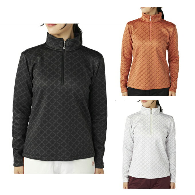 マリ　クレール marie claire ゴルフウェア 長袖シャツ レディース 長袖ジップアップシャツ 735-558 【..