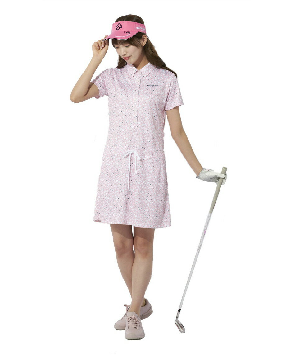 楽天市場】ゴルフウェア ワンピース（カラーピンク）の通販