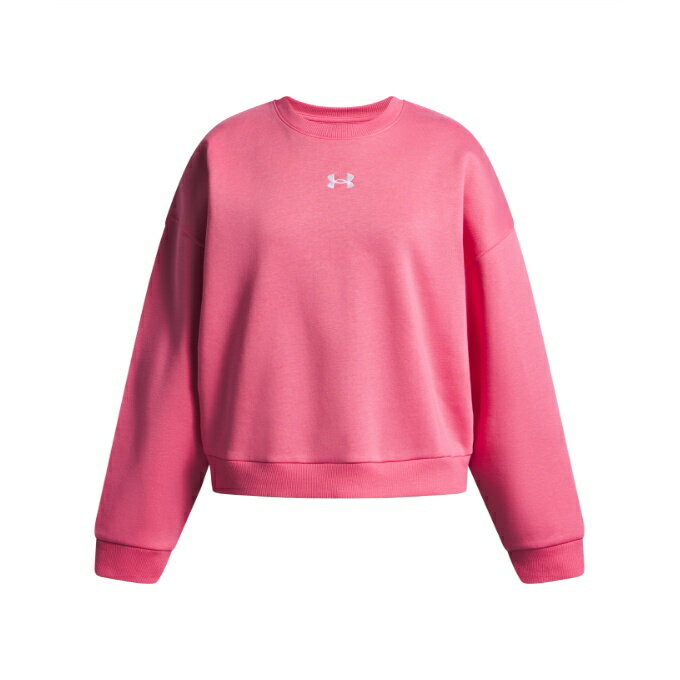 樂天商城 - アンダーアーマー スウェットトレーナー ジュニア UA RIVAL FLEECE OVERSIZE CREW 1389281-672 UNDER ARMOUR