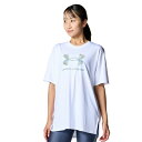 【全品対象最大10%OFF!2025年8/15 0:00~8/20 23:59】 アンダーアーマー(UNDER ARMOUR) Tシャツ 半袖 レディース UAテック オーバーサイズド ビッグロゴ トレーニング WOMEN 6007702-100