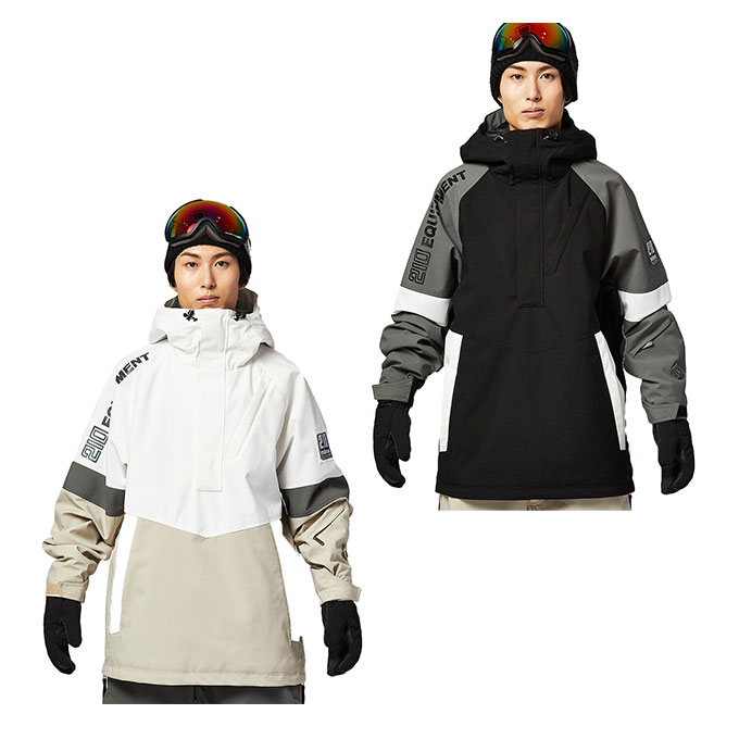 ■カラー：19ブラック、83デザート ■サイズ： S(身幅/64cm、着丈/77cm、肩幅/62cm、裄丈/92cm) M(身幅/66cm、着丈/80cm、肩幅/64cm、裄丈/95cm) L(身幅/68cm、着丈/83cm、肩幅/66cm、裄丈/98cm) LL(身幅/70cm、着丈/86cm、肩幅/68cm、裄丈/101cm) ※製品によって仕上りサイズに多少の誤差がありますのでご了承下さい ■素材： 表地 ポリエステル100% 裏地 ポリエステル100% 中綿 ポリエステル100% 手口・スノーカフ部分 ポリエステル87%、ポリウレタン13% ■原産国： ベトナム ■特徴： 表地に耐水圧10,000mmの防水性の高い生地を採用。 裏地は保温性の高い綿入りキルト素材です。 スノーボードに必要な多くの機能が備わっています。 ・ウェア内部の熱を逃がすベンチレーション ・リフト券を収納できるパスケース ・ICチップを収納できるマイクロチップポケット 検索ワード：スノボ スノボー