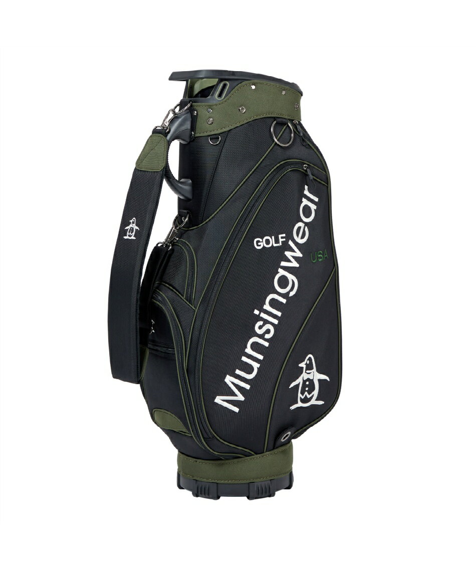 Munsingwear ゴルフキャディバッグ ブラック Munsingwear（マンシングウェア） Munsingwear SEASON COLLECTION