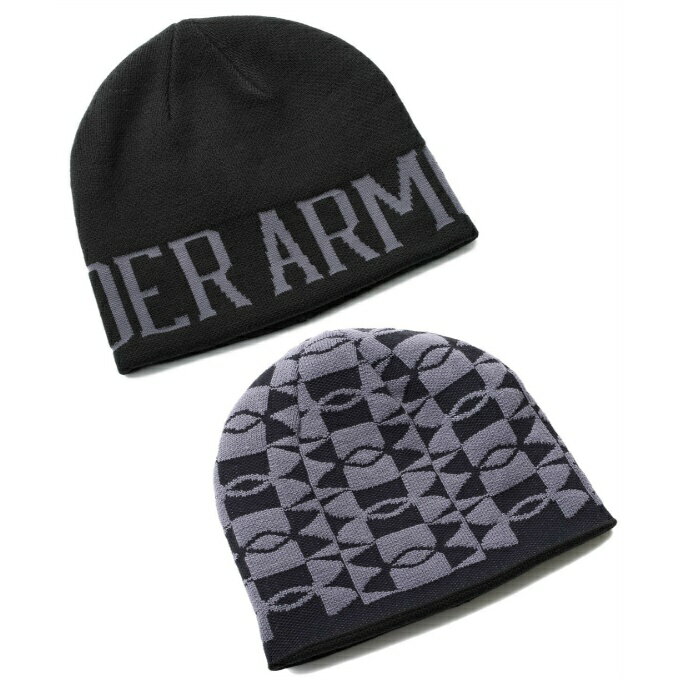  アンダーアーマー(UNDER ARMOUR) ニット帽 ジュニア UAリバーシブル ハーフタイム ビーニー 1379999-003