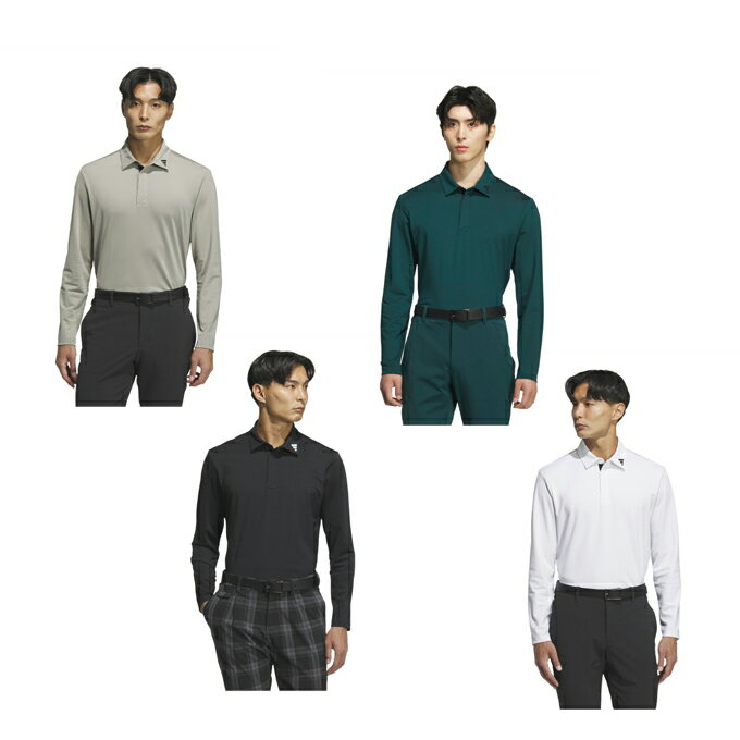 アディダス adidas ゴルフウェア ポロシャツ 長袖 メンズ アディゼロジャガード長袖シャツ JWJ84 【国内正規品】【2025年秋冬モデル】