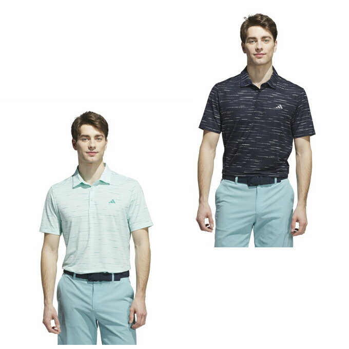 アディダス adidas ゴルフウェア ポロシャツ 半袖 メンズ プリントメッシュ半袖シャツ IR559 【国内正規品】【2025年秋冬モデル】