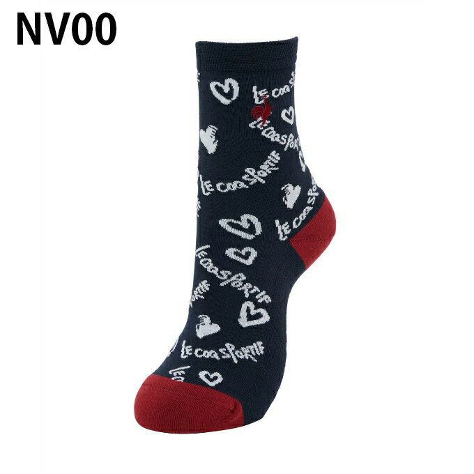 【全品対象最大10％OFF！11/20 20:00〜11/27 1:59】ルコックスポルティフ le coq sportif ゴルフ ソックス レディース 手書きロゴ柄 ショート丈ソックス LG5FSO02L 【2025年秋冬モデル】