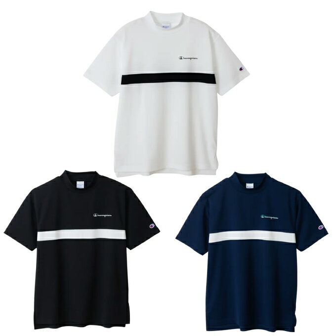 【全品対象最大300％ポイント還元＆10％OFF！ 3/4 20:00〜3/11 1:59】チャンピオン(Champion) ゴルフウェア 半袖シャツ メンズ モックネックシャツ C3-CG302 【2025年秋冬モデル】