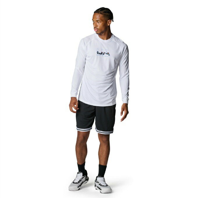 【全品対象最大3万ポイント還元＆10％OFF！ 3/4 20:00〜3/11 1:59】アンダーアーマー(UNDER ARMOUR) バスケットボール 長袖シャツ メンズ UAテック ロゴ ロングスリーブ Tシャツ 6007863-100