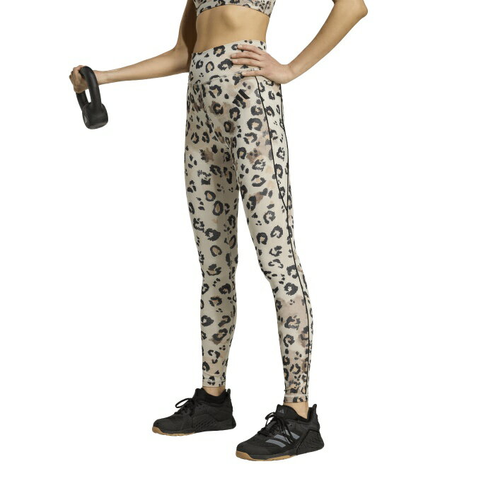 アディダス(adidas) ロングタイツ レディース Optime エッセンシャルズ フルレングス レギンス プリント KKP88 JY4606